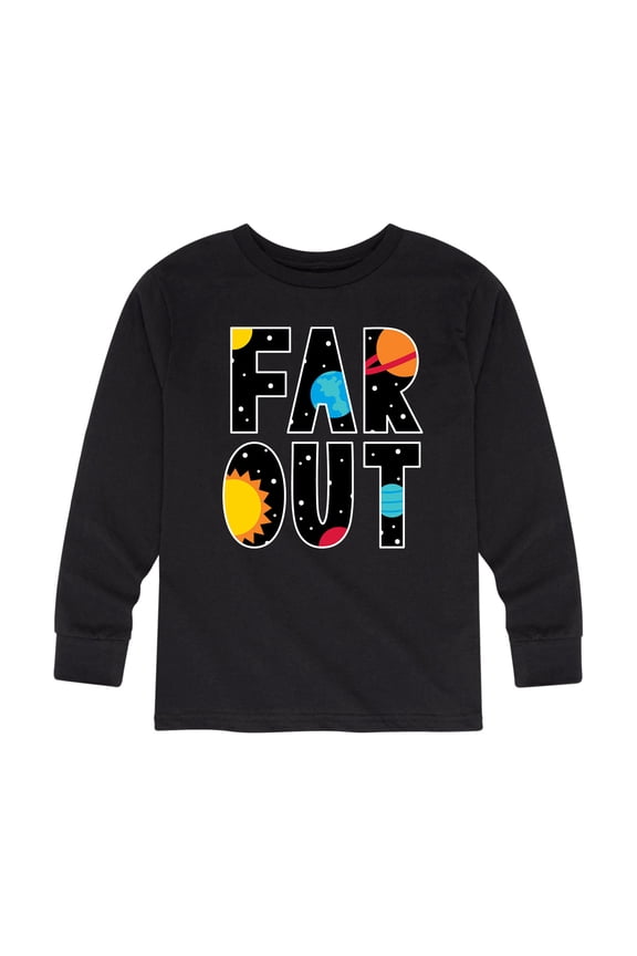 - Far Out Space - Toddler And Youth Long Sleeve Graphic T-Shirt
