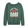 thumbnail image 1 of Instant Message - Farm Fresh Hard Cider Hot or Cold - Women's Lightweight French Terry Long Sleeve Shirt, 1 of 6