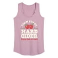 thumbnail image 1 of Instant Message - Farm Fresh Hard Cider Hot or Cold - Women's Racerback Tank Top, 1 of 6