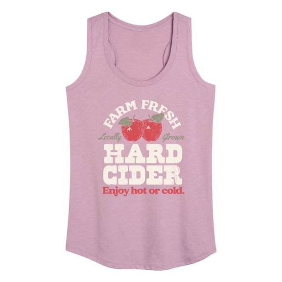 Instant Message - Farm Fresh Hard Cider Hot or Cold - Women's Racerback Tank Top