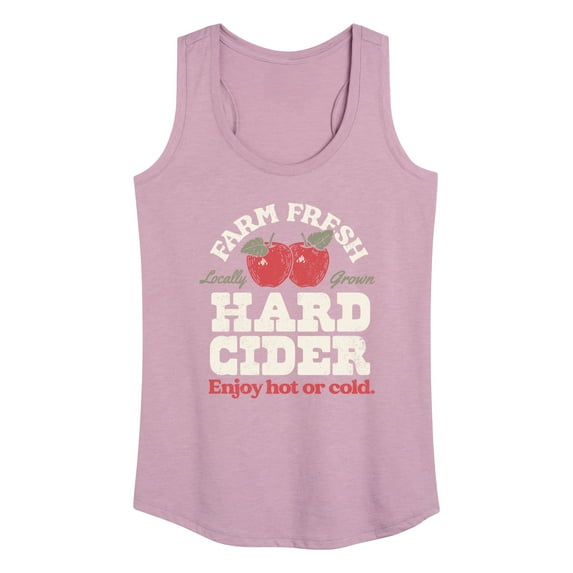 Instant Message - Farm Fresh Hard Cider Hot or Cold - Women's Racerback Tank Top