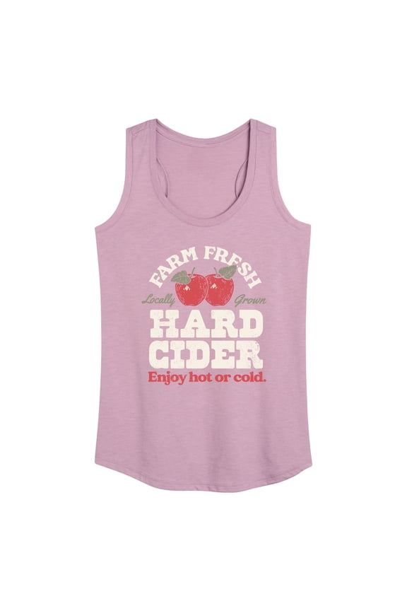 - Farm Fresh Hard Cider Hot or Cold - Women's Racerback Tank Top