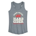 thumbnail image 1 of Instant Message - Farm Fresh Hard Cider Hot or Cold - Women's Racerback Tank Top, 1 of 6