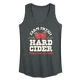 thumbnail image 1 of Instant Message - Farm Fresh Hard Cider Hot or Cold - Women's Racerback Tank Top, 1 of 6