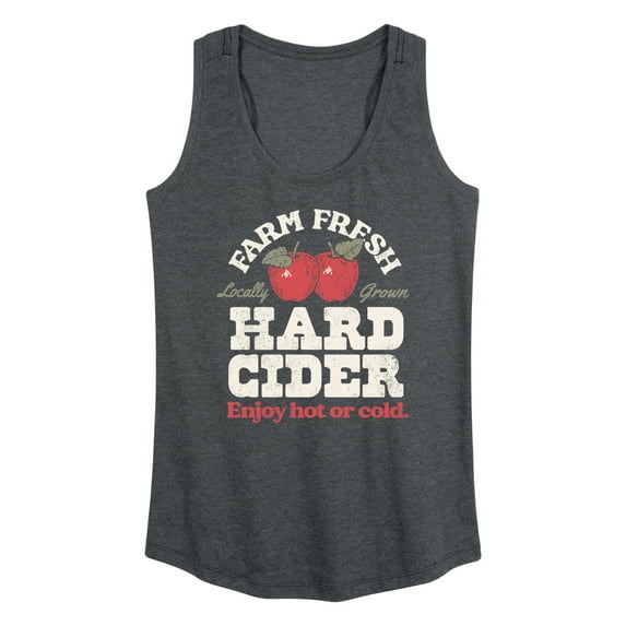 Instant Message - Farm Fresh Hard Cider Hot or Cold - Women's Racerback Tank Top