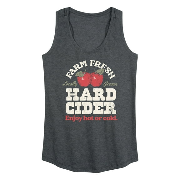 Instant Message - Farm Fresh Hard Cider Hot or Cold - Women's Racerback Tank Top