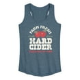 thumbnail image 1 of Instant Message - Farm Fresh Hard Cider Hot or Cold - Women's Racerback Tank Top, 1 of 6