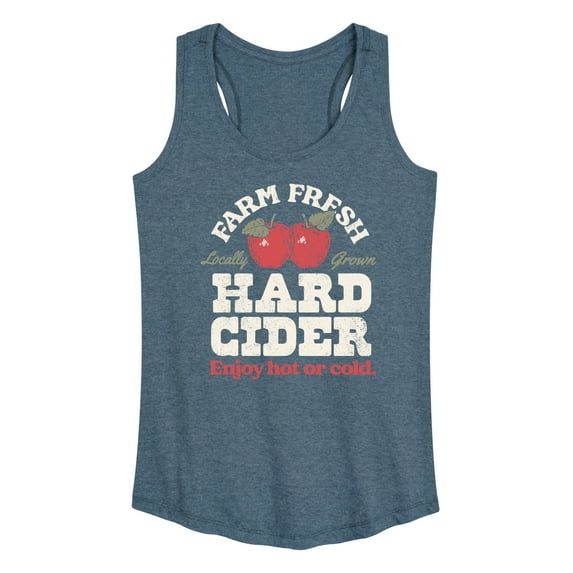 Instant Message - Farm Fresh Hard Cider Hot or Cold - Women's Racerback Tank Top