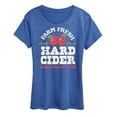 thumbnail image 1 of Instant Message - Farm Fresh Hard Cider Hot or Cold - Women's Short Sleeve Graphic T-Shirt, 1 of 6
