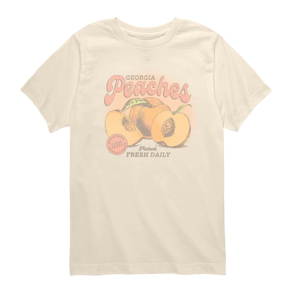Instant Message - Farm Stand Peaches Short Sleeve Graphic T-Shirt