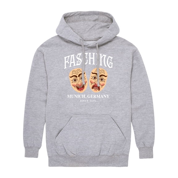 Instant Message - Fasching Masks  - Men's Pullover Hooded Fleece Sweatshirt