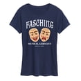 thumbnail image 1 of Instant Message - Fasching Masks  - Women's Short Sleeve Graphic T-Shirt, 1 of 6