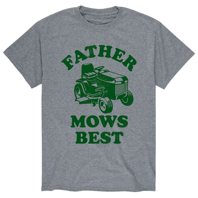 Instant Message - Father Mows Best - Men's Short Sleeve Graphic T-Shirt ...