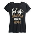 thumbnail image 1 of Instant Message - Favorite People Gigi - Women's and Women's Plus SIze Short Sleeve T-Shirt, 1 of 5