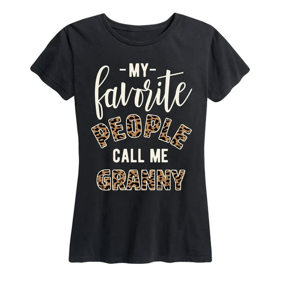 Instant Message - Favorite People Granny - Women's and Women's Plus SIze Short Sleeve T-Shirt