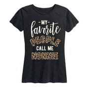 Instant Message - Favorite People Nonnie - Women's and Women's Plus SIze Short Sleeve T-Shirt