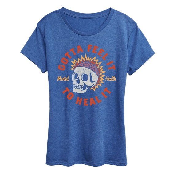 Instant Message - Feel It To Heal It Inspirational - Women's Short Sleeve Graphic T-Shirt