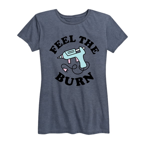 Instant Message - Feel The Burn - Women's Short Sleeve Graphic T-Shirt