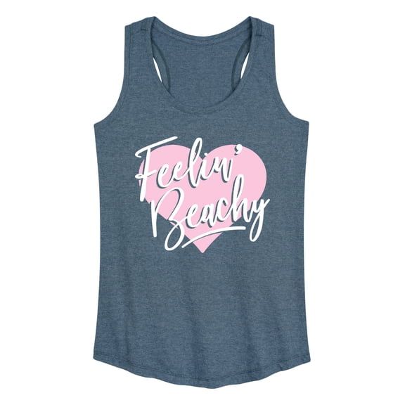 Instant Message - Feelin Beachy Graphic Racerback Tank