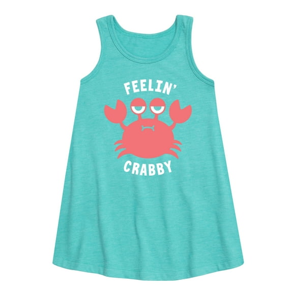 Instant Message - Feelin Crabby - Toddler & Youth Girls A-line Dress