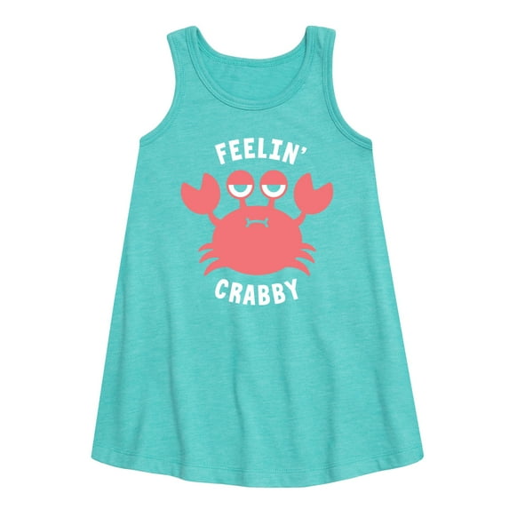 Instant Message - Feelin Crabby - Toddler & Youth Girls A-line Dress
