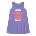 thumbnail image 1 of Instant Message - Feelin Crabby - Toddler & Youth Girls A-line Dress, 1 of 5