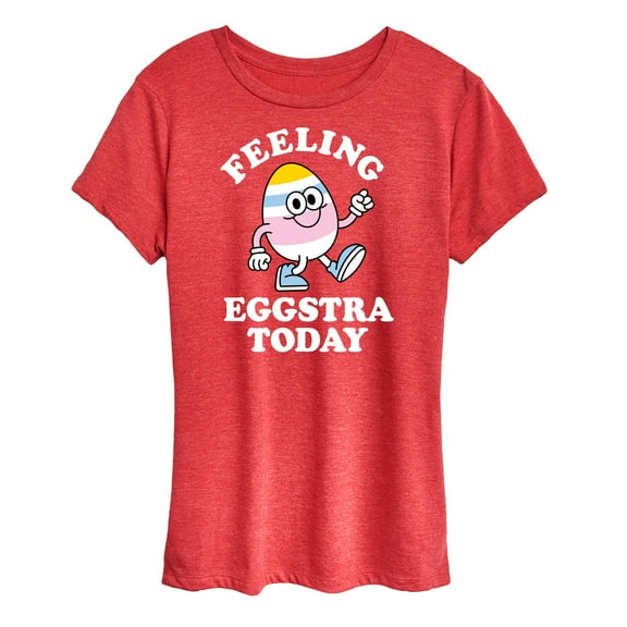 Instant Message - Feelin Eggstra - Women's Short Sleeve Graphic T-Shirt