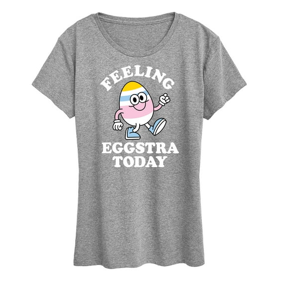 Instant Message - Feelin Eggstra - Women's Short Sleeve Graphic T-Shirt