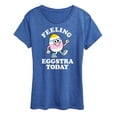 thumbnail image 1 of Instant Message - Feelin Eggstra - Women's Short Sleeve Graphic T-Shirt, 1 of 6