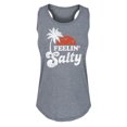 thumbnail image 1 of Instant Message - Feelin Salty - Women's Racerback Tank, 1 of 5