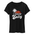thumbnail image 1 of Instant Message - Feelin Salty - Women's Short Sleeve Graphic T-shirt, 1 of 5