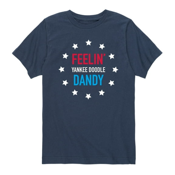 Instant Message - Feelin Yankee Doodle Dandy - Boys Short Sleeve T-Shirt