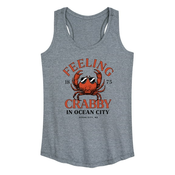 Instant Message - Feeling Crabby in Ocean City - Women's Racerback Tank Top
