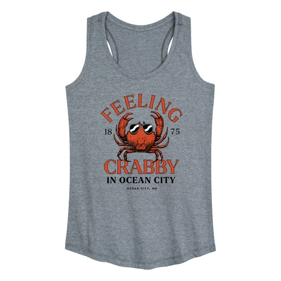 Instant Message - Feeling Crabby in Ocean City - Women's Racerback Tank Top