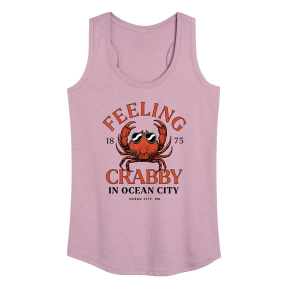 Instant Message - Feeling Crabby in Ocean City - Women's Racerback Tank Top