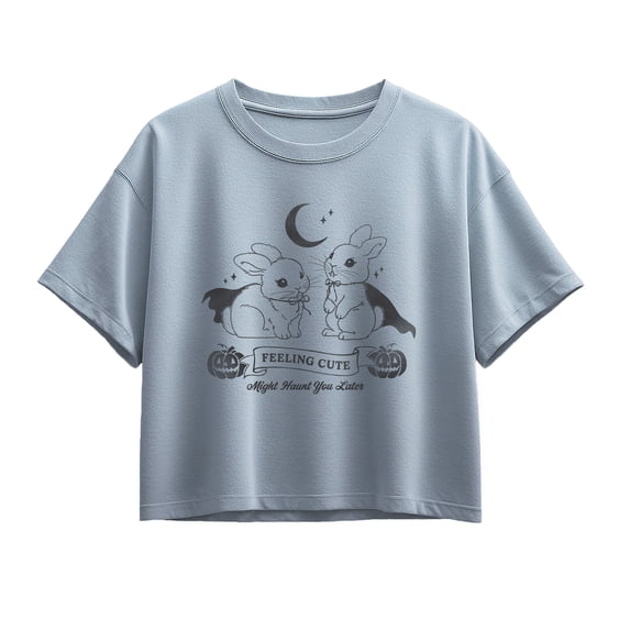Instant Message - Feeling Cute - Youth Girls Boxy T-Shirt