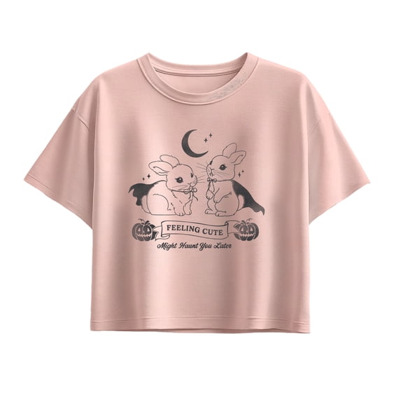 Instant Message - Feeling Cute - Youth Girls Boxy T-Shirt