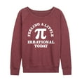thumbnail image 1 of Instant Message - Feeling Irrational Today Pi - Women's Lightweight French Terry Long Sleeve Shirt, 1 of 6