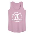 thumbnail image 1 of Instant Message - Feeling Irrational Today Pi - Women's Racerback Tank Top, 1 of 6