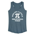 thumbnail image 1 of Instant Message - Feeling Irrational Today Pi - Women's Racerback Tank Top, 1 of 6