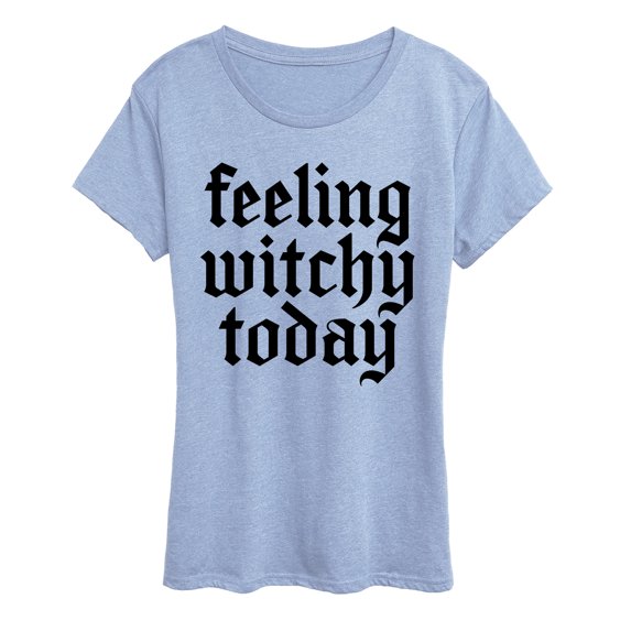 Instant Message - Feeling Witchy Today Black Short Sleeve Graphic T-Shirt