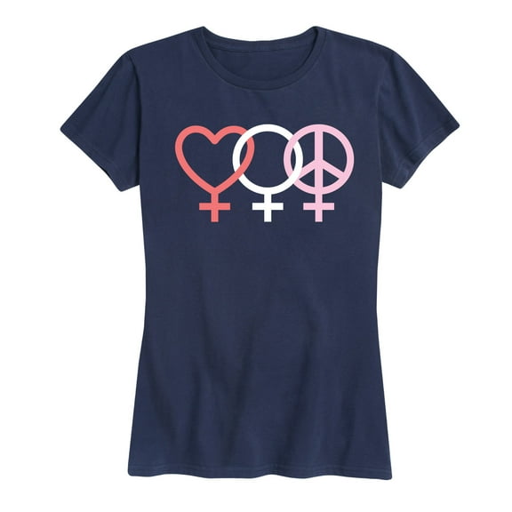Instant Message - Female Symbols - Women's Short Sleeve Graphic T-Shirt