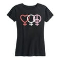thumbnail image 1 of Instant Message - Female Symbols - Women's Short Sleeve Graphic T-Shirt, 1 of 5