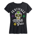 thumbnail image 1 of Instant Message - Festivale Mardi Grasouisiana Mardis Gras Drinking - Women's Short Sleeve Graphic T-Shirt, 1 of 5