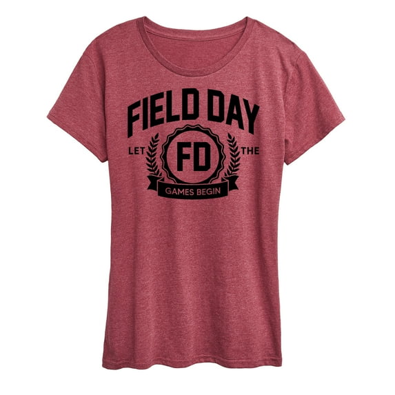 Instant Message - Field Day Collegiate - Women's Short Sleeve Graphic T-Shirt