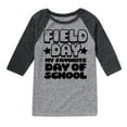 thumbnail image 1 of Instant Message - Field Day Favorite Day Of School - Toddler And Youth Raglan Graphic T-Shirt, 1 of 6