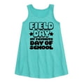 thumbnail image 1 of Instant Message - Field Day Favorite Day Of School - Toddler and Youth Girls A-line Dress, 1 of 5