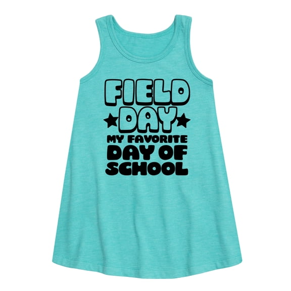 Instant Message - Field Day Favorite Day Of School - Toddler and Youth Girls A-line Dress