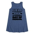 thumbnail image 1 of Instant Message - Field Day Favorite Day Of School - Toddler and Youth Girls A-line Dress, 1 of 6
