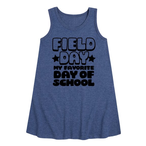 Instant Message - Field Day Favorite Day Of School - Toddler and Youth Girls A-line Dress